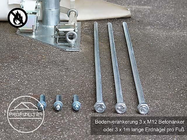 Toolport GmbH Rundbogenhalle 9,15x12m Lagerzelt Zelthalle Leichtbauhalle NEU