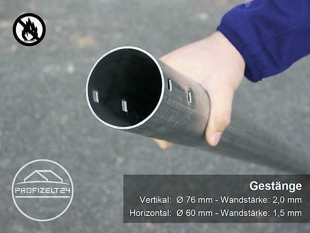 Toolport GmbH Rundbogenhalle 9,15x10m Lagerzelt Zelthalle Lager Zelt grün