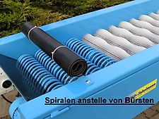 EURO-Jabelmann Bürstenmaschine, NEU, 11 Bürsten + 3 Spiralen, 550 mm breit
