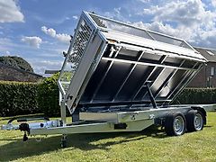 Saris K3 306x170x30 2700 Kg E-Pumpe Laubgitter Kipper 3-Seitenkip