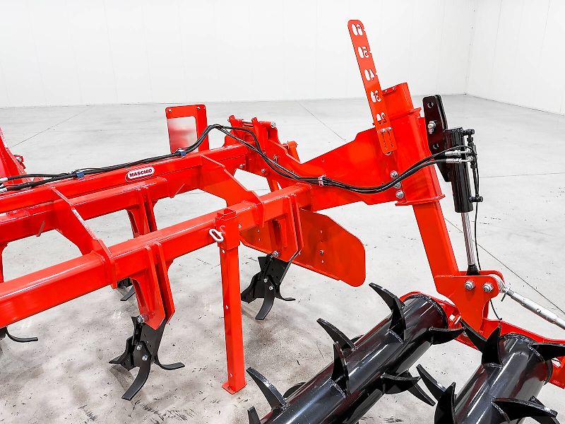 Gaspardo Attila 300/7 3 m subsoiler, 50 cm working depth, 7 loosening blades, hydraulic double tine cultivator