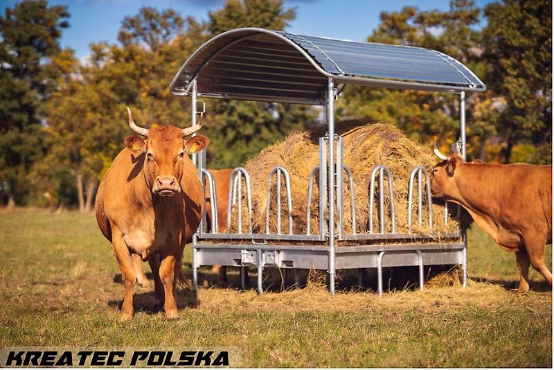 KMZ Heuraufe M4/12, Raufe für Vieh und Pferde 12 -Stellen, verzinkt