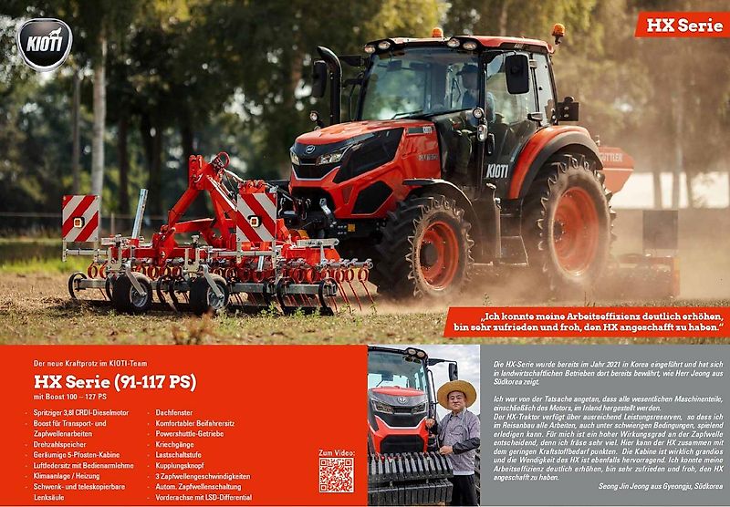 Kioti HX9010 PC - 7 Jahre oder 5000Bh Garantie !!!