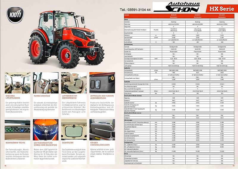 Kioti HX9010 PC - 7 Jahre oder 5000Bh Garantie !!!