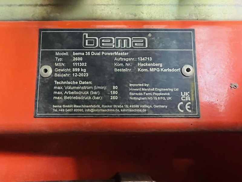 Bema 35 Dual 2600 Grundausstattung